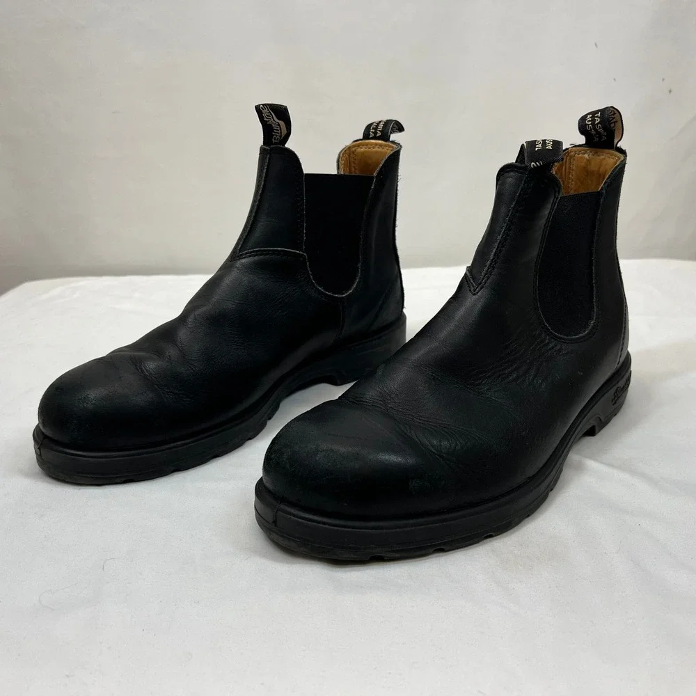 Blundstone 510 Original Chelsea Boots Black Leather Mens AU 11 US 12 Ankle Boot